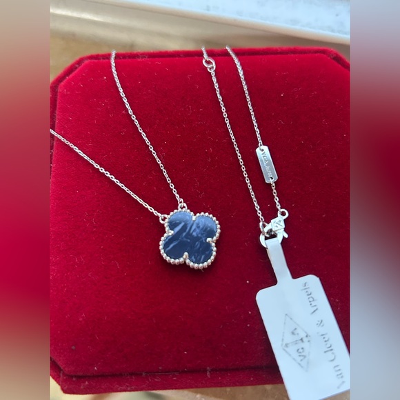 BRANDNEW 18 KARAT REAL GOLD PIETERSITE WHITE GOLD NECKLACE 15mm 16-18 INCHES!!! - Picture 6 of 8